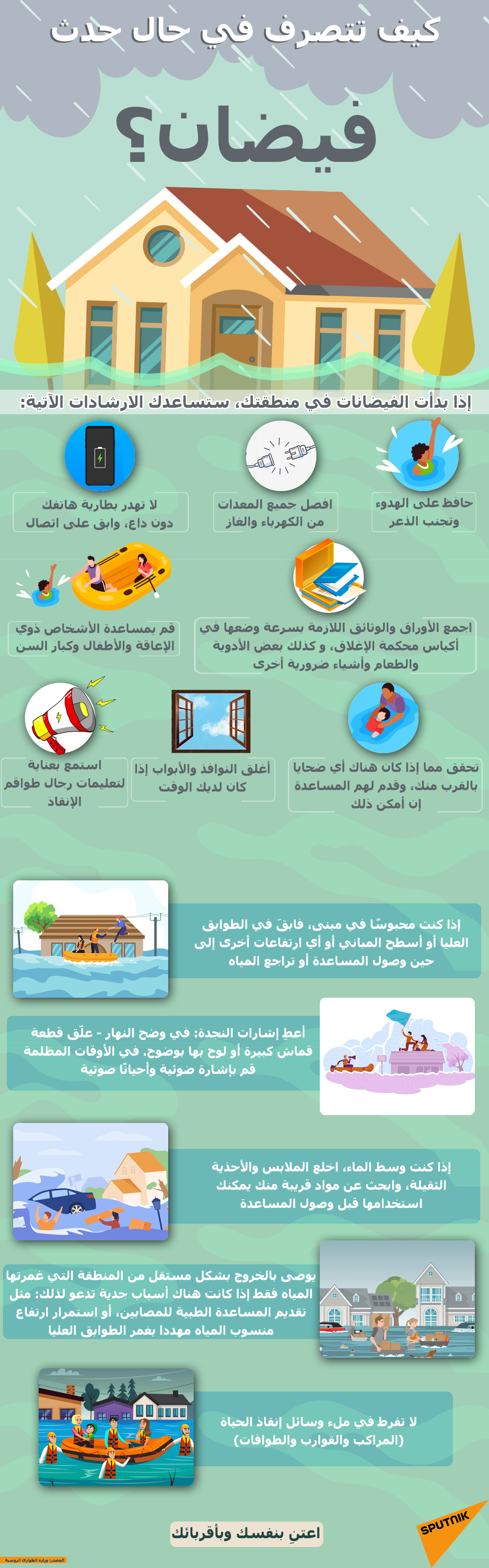 كيف تتصرف في حال حدث فيضان؟ - سبوتنيك عربي