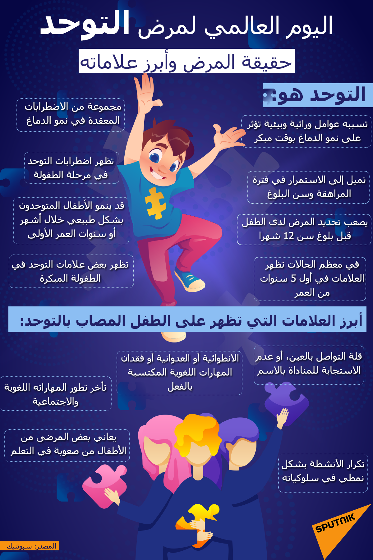 حقيقة مرض التوحد وأبرز علاماته - سبوتنيك عربي, 1920, 02.04.2021