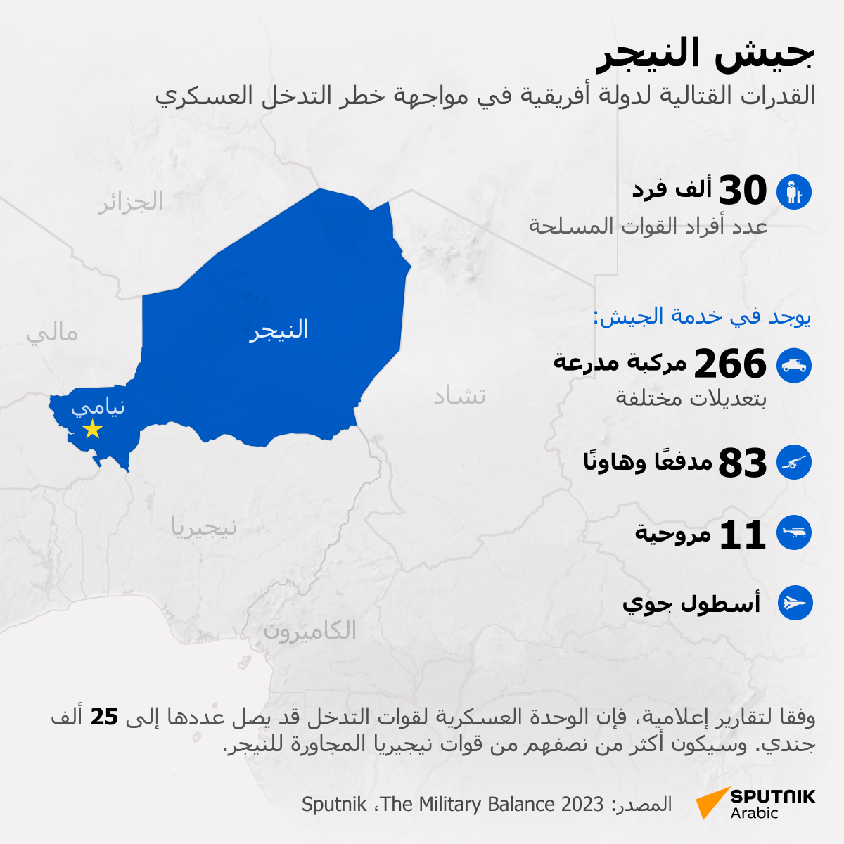 إمكانات النيجر العسكرية - سبوتنيك عربي