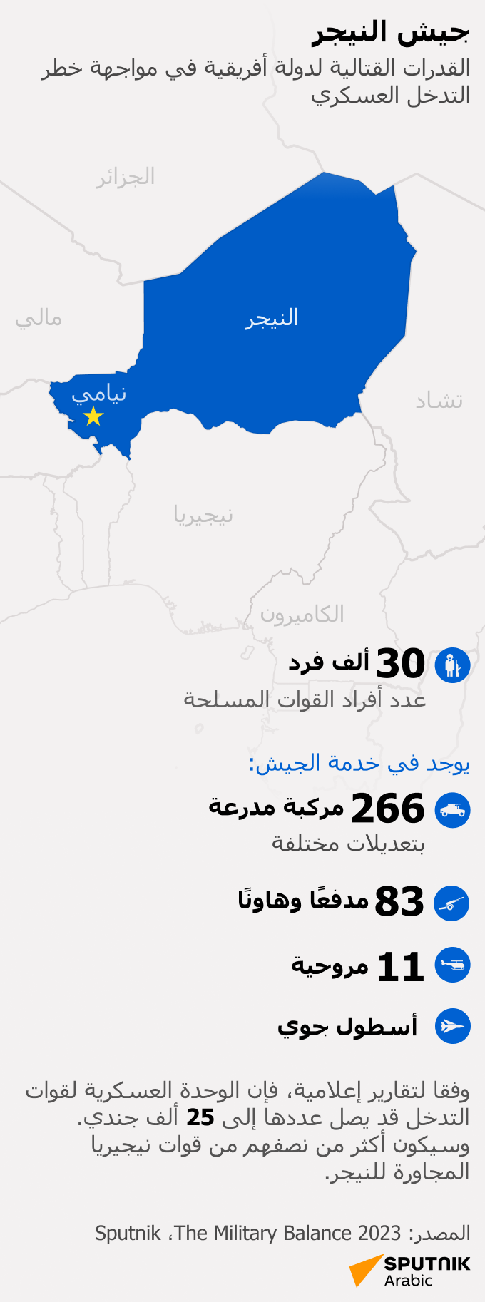 إمكانات النيجر العسكرية - سبوتنيك عربي