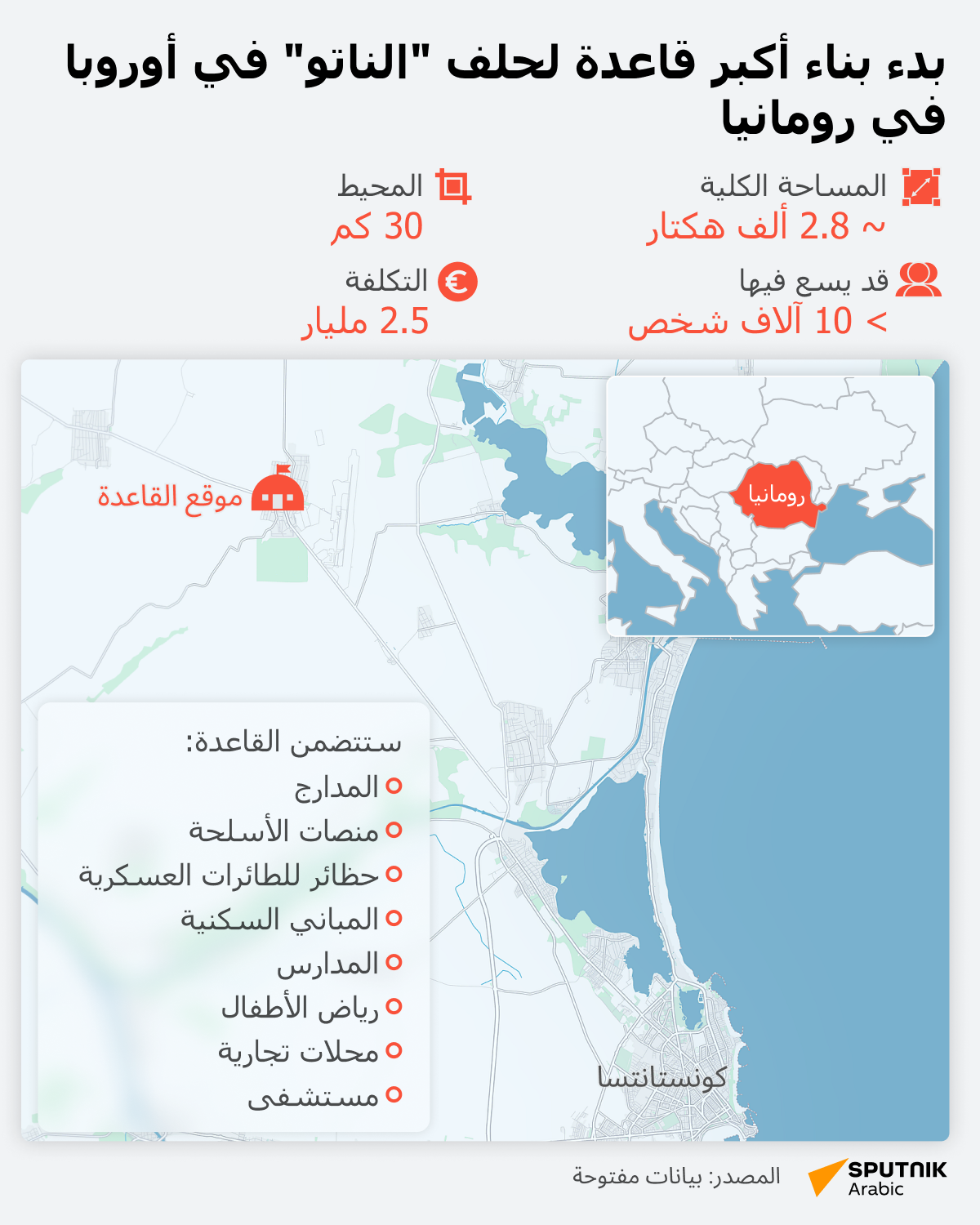 بدء بناء أكبر قاعدة لحلف الناتو في أوروبا في رومانيا - سبوتنيك عربي