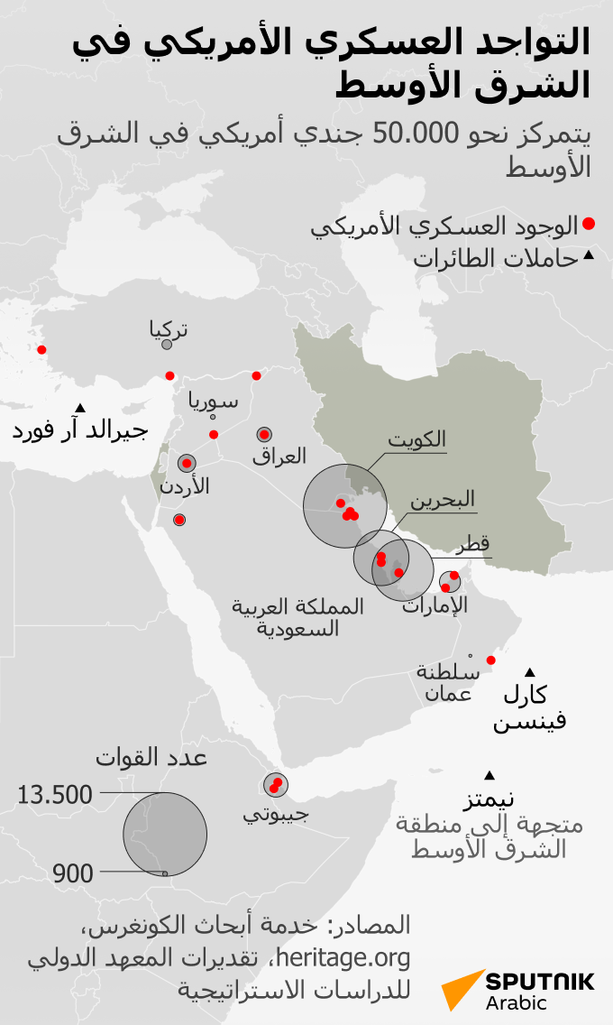 التواجد العسكري الأمريكي في الشرق الأوسط - سبوتنيك عربي