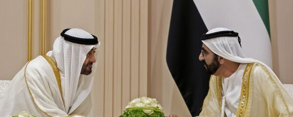 محمد بن راشد آل مكتوم مع محمد بن زايد آل نهيان - سبوتنيك عربي