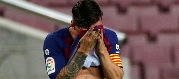 ميسي بعد فوز ريال مدريد بلقب الدوري الإسباني - سبوتنيك عربي