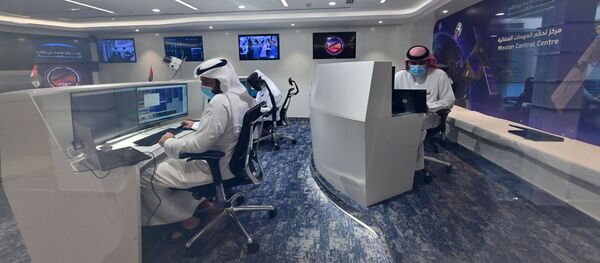 إطلاق مسبار الأمل، في أول مهمة عربية إلى المريخ، الإمارات العربية المتحدة، 20 يوليو 2020 - سبوتنيك عربي