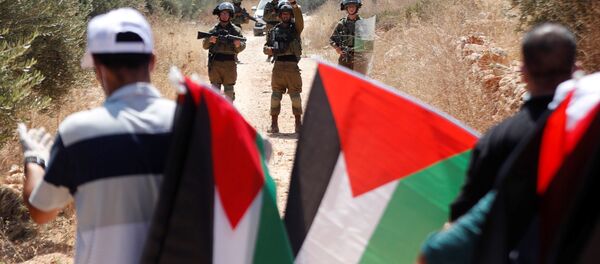 مظاهرات ضد خطة ضم إسرائيل لأراضي الضفة الغربية، بلدة بيتا الفوقا، يوليو 2020 - سبوتنيك عربي