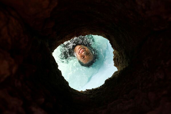 كهف بحيرة بلعين، بالقرب من رام الله، 22 يوليو 2020 - سبوتنيك عربي