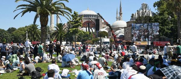 الصلاة في آيا صوفيا، اسطنبول، تركيا 24 يوليو 2020 - سبوتنيك عربي