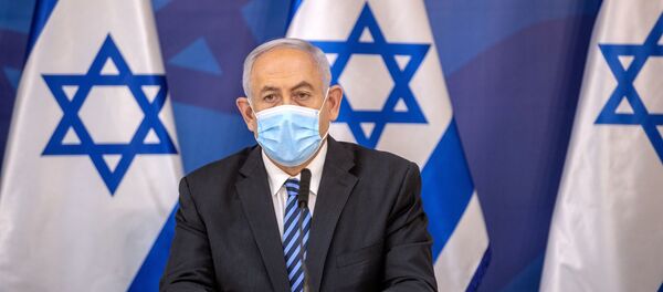 رئيس الوزراء الإسرائيلي بنيامين نتنياهو عقب تصاعد التوتر العسكري على الحدود اللبنانية الإسرائيلية، لبنان، إسرائيل 27 يوليو 2020 - سبوتنيك عربي