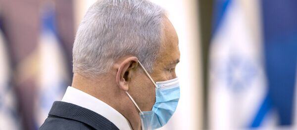 رئيس الوزراء الإسرائيلي بنيامين نتنياهو عقب تصاعد التوتر العسكري على الحدود اللبنانية الإسرائيلية، لبنان، إسرائيل 27 يوليو 2020 - سبوتنيك عربي