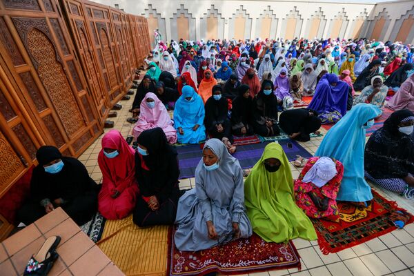صلاة عيد الأضحى في المسجد الوطني في جوبا، نيجيريا، 31 يوليو 2020 - سبوتنيك عربي