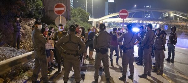 احتجاجات مناهضة للحكومة في القدس ضد رئيس الوزراء الإسرائيلي بنيامين نتنياهو - سبوتنيك عربي