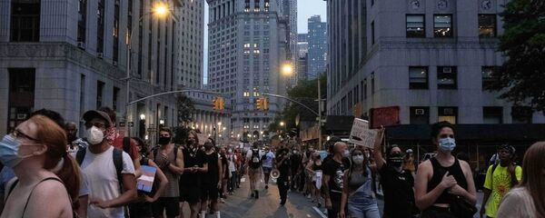 احتجاجات حياة السود مهمة في مدينة نيويورك، الولايات المتحدة 30 يوليو 2020 - سبوتنيك عربي