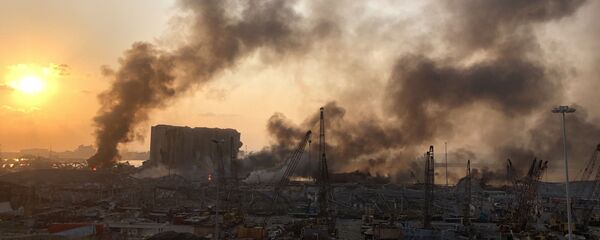 انفجار مرفأ بيروت في لبنان  - سبوتنيك عربي