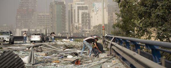 تداعيات انفجار مرفأ بيروت، لبنان 4 أغسطس/ آب 2020 - سبوتنيك عربي