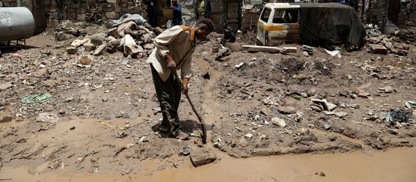 آثار الأمطار الغزيرة في اليمن - سبوتنيك عربي