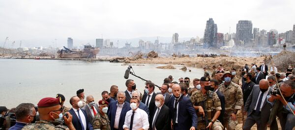 الرئيس الفرنسي إيمانويل ماكرون في بيروت، لبنان 6 أغسطس 2020 الرئيس الفرنسي إيمانويل ماكرون في بيروت، لبنان 6 أغسطس 2020 - سبوتنيك عربي