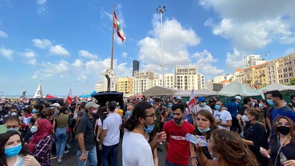 احتجاجات في لبنان على خلفية حادثة انفجار مرفأ بيروت احتجاجات في لبنان على خلفية حادثة انفجار مرفأ بيروت - سبوتنيك عربي