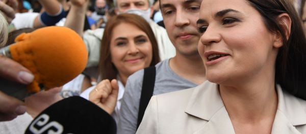 المرشحة للانتخابات البيلاروسية سفيتلانا تيخانوفسكايا المرشحة للانتخابات البيلاروسية سفيتلانا تيخانوفسكايا - سبوتنيك عربي