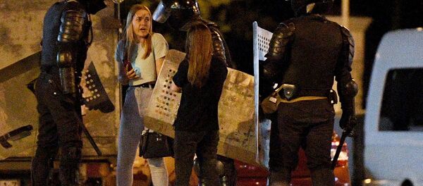 رجال مكافحة الشغب في مينسك بيلاروس  - سبوتنيك عربي