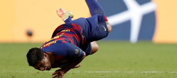 النجم الأوروجوياني لويس سواريز مهاجم برشلونة الإسباني النجم الأوروجوياني لويس سواريز مهاجم برشلونة الإسباني - سبوتنيك عربي