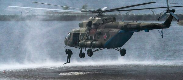 منتدى أرميا 2020 في حقل ألابينو العسكري في ضواحي موسكو - مروحية مي - 8 - سبوتنيك عربي