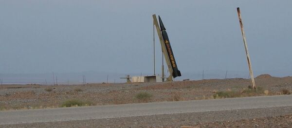 عرض الصاروخ الإيراني الجديد الشهيد الحاج قاسم، إيران - سبوتنيك عربي