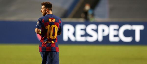 قائد فريق برشلونة الإسباني لكرة القدم، ليونيل ميسي - سبوتنيك عربي