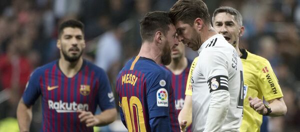 الأرجنتيني ليونيل ميسي، لاعب فريق نادي برشلونة في إسبانيا، 2019 - سبوتنيك عربي