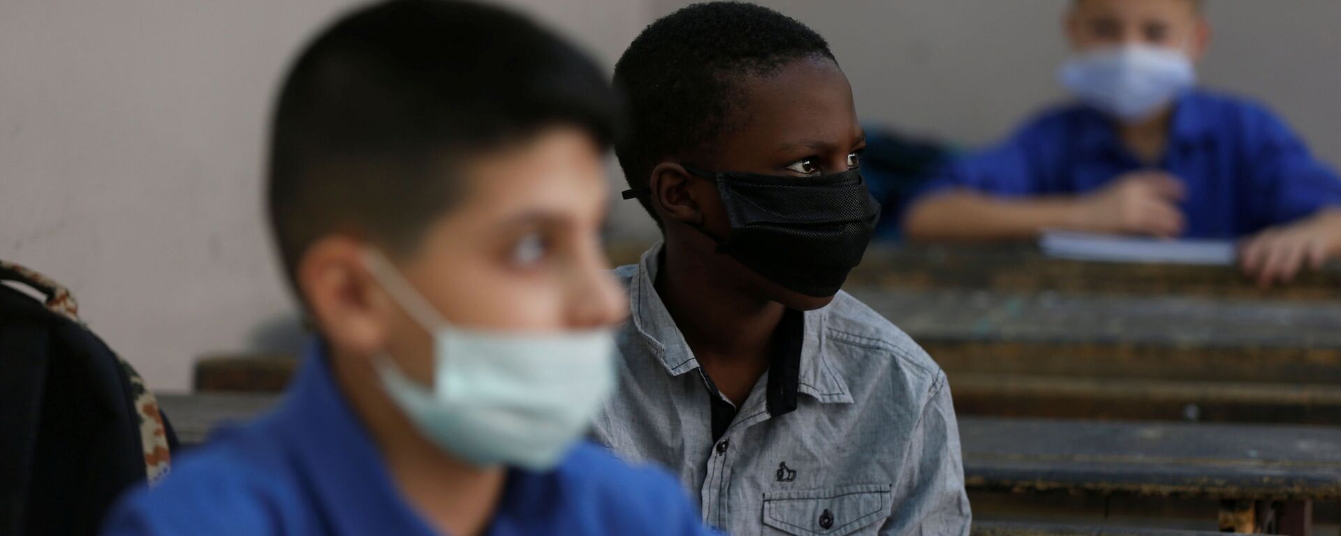 تلاميذ أردنيون في اليوم الأول من الفصل الدراسي في مدينة عمّان، الأردن 1 سبتمبر 2020 - سبوتنيك عربي, 1920, 25.02.2021