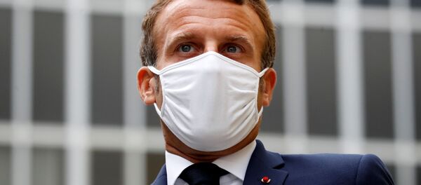 الرئيس الفرنسي إيمانويل ماكرون في باريس، فرنسا 28 أغسطس 2020 - سبوتنيك عربي