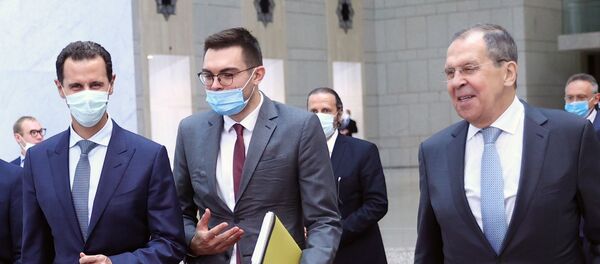 وزير الخارجية السوري يلتقي مع رئيس بشار الأسد في دمشق، سوريا 7 سبتمبر 2020 - سبوتنيك عربي