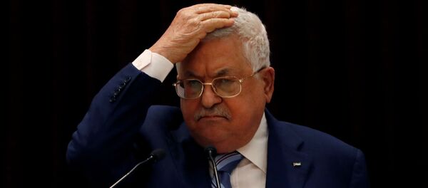  الرئيس الفلسطيني محمود عباس خلال اجتماع حول اتفاق السلام بين الإمارات وإسرائيل، رام الله، الضفة الغربية، فلسطين 8 سبتمبر 2020 - سبوتنيك عربي