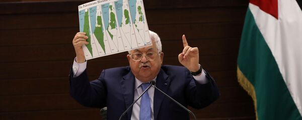 الرئيس الفلسطيني محمود عباس خلال اجتماع حول اتفاق السلام بين الإمارات وإسرائيل، رام الله، الضفة الغربية، فلسطين 8 سبتمبر 2020 الرئيس الفلسطيني محمود عباس خلال اجتماع حول اتفاق السلام بين الإمارات وإسرائيل، رام الله، الضفة الغربية، فلسطين 8 سبتمبر 2020 - سبوتنيك عربي