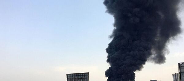 اندلاع حريق كبير في مرفأ بيروت، لبنان 10 سبتمبر 2020 - سبوتنيك عربي