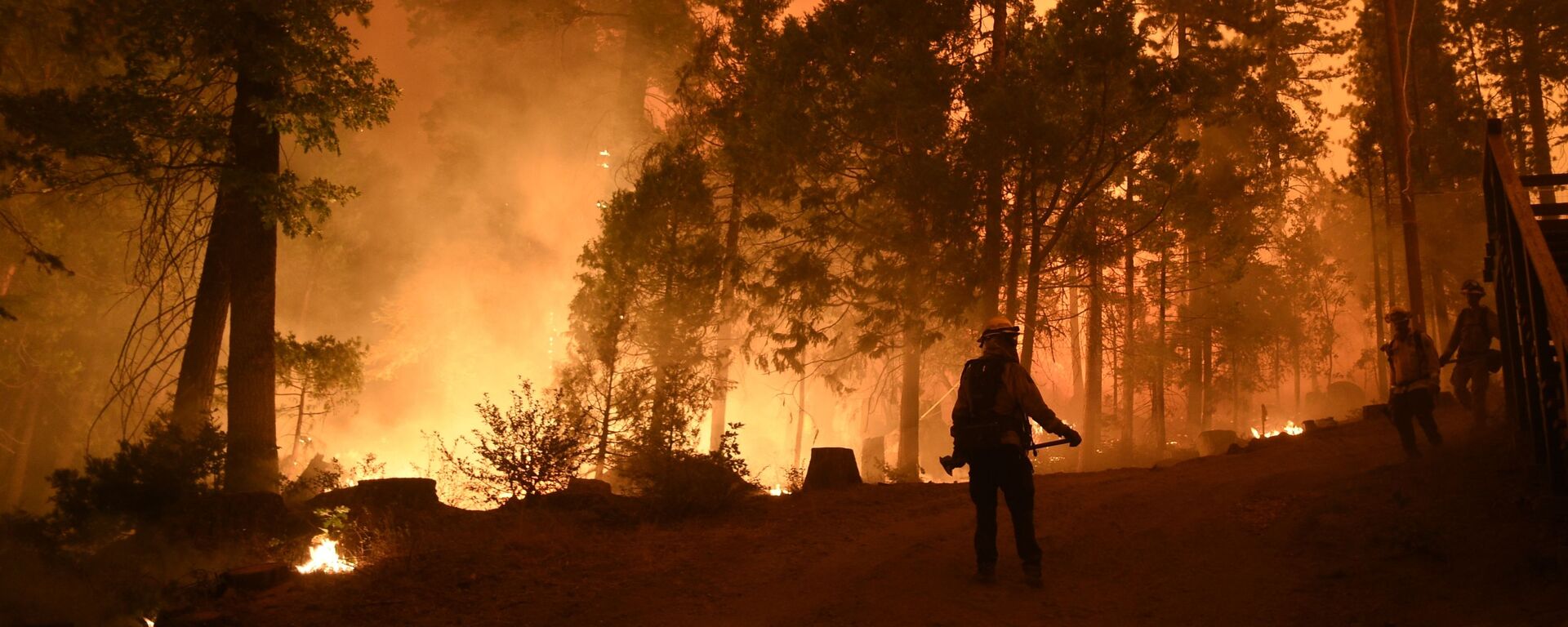 عمليات إطفاء الحريق في غابات شيفر ليك، في كاليفورنيا 6 سبتمبر 2020 - سبوتنيك عربي, 1920, 14.08.2022