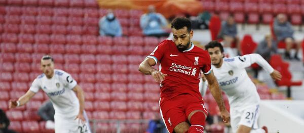 محمد صلاح في مباراة ليفربول ضد ليدز يونايتد في الدوري الإنجليزي الممتاز، 12 سبتمبر/ أيلول 2020 - سبوتنيك عربي