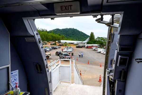 مقهى على متن طائرة آيروباص 330، في بانكوك 10 سبتمبر 2020 - سبوتنيك عربي