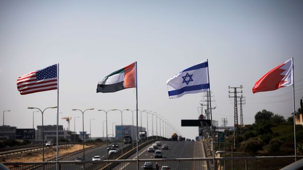 لأخبار التطبيع أعلام إسرائيل والولايات المتحدة والبحرين والإمارات لأخبار التطبيع أعلام إسرائيل والولايات المتحدة والبحرين والإمارات - سبوتنيك عربي