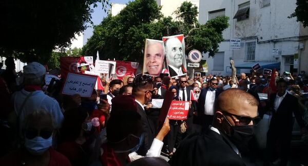 مسيرة مناهضة للإرهاب في تونس - سبوتنيك عربي