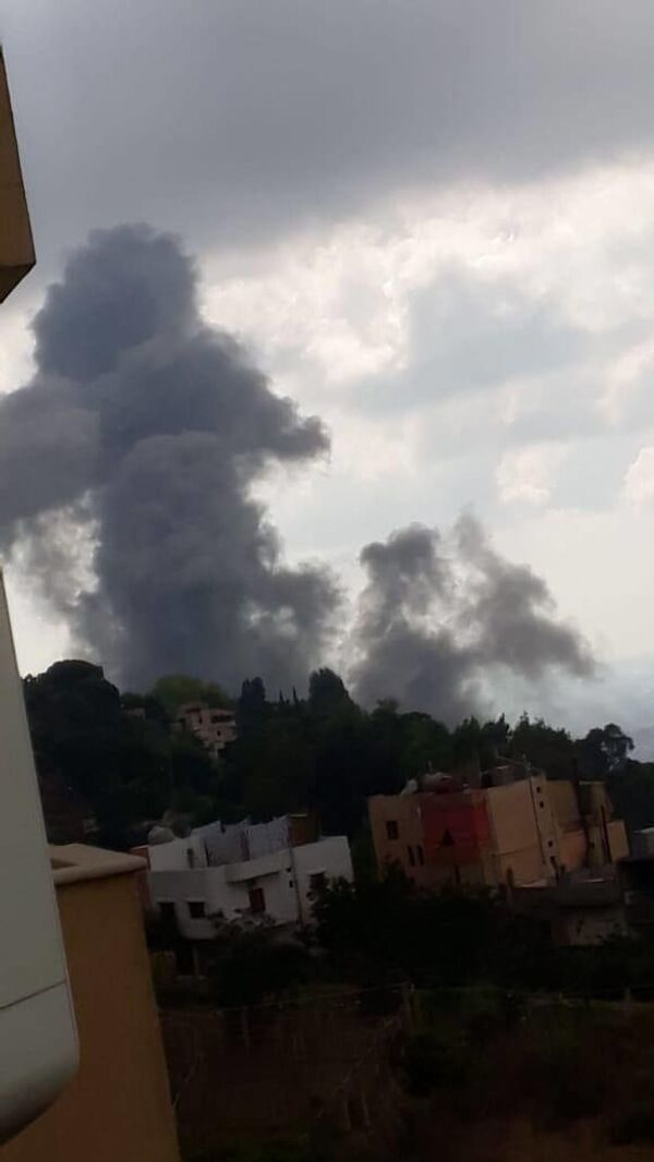 انفجار عنيف في بلدة عين قانا جنوبي لبنان... صور وفيديو - سبوتنيك عربي