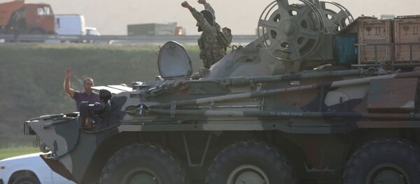 التصاعد العسكري بين أرمينيا و أذربيجان - قوات الجيش الأذربيجاني في باكو، أذربيجان، 27 سبتمبر 2020 - سبوتنيك عربي