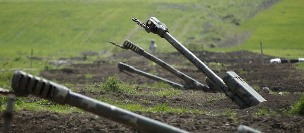 التصاعد العسكري بين أرمينيا و أذربيجان - قوات الجيش الأرمني في منطقة ناغورني قرة باغ، 27 سبتمبر 2020 - سبوتنيك عربي