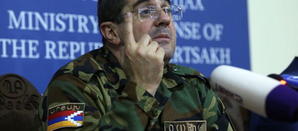 التصاعد العسكري بين أرمينيا و أذربيجان -  زعيم منطقة ناغورني قرة باغ الأرمني أرايك هاروتيونيان ، 27 سبتمبر 2020 - سبوتنيك عربي