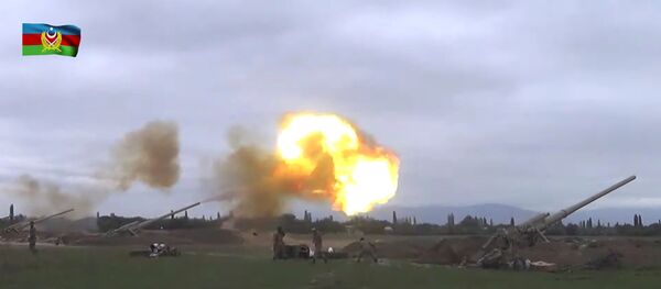  التصاعد العسكري بين أرمينيا و أذربيجان - الجيش الأذري يطلق النار باتجاه الجيش الأرمني في منطقة ناغورني قرة باغ (قره باغ)، 28 سبتمبر 2020 - سبوتنيك عربي