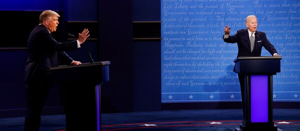  المناظرة الأولى بين مرشحي الرئاسة في الولايات المتحدة، دونالد ترامب و جو بايدن، 30 سبتمبر 2020 - سبوتنيك عربي