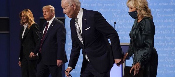  المناظرة الأولى بين مرشحي الرئاسة في الولايات المتحدة، دونالد ترامب و جو بايدن، 29 سبتمبر 2020 - سبوتنيك عربي