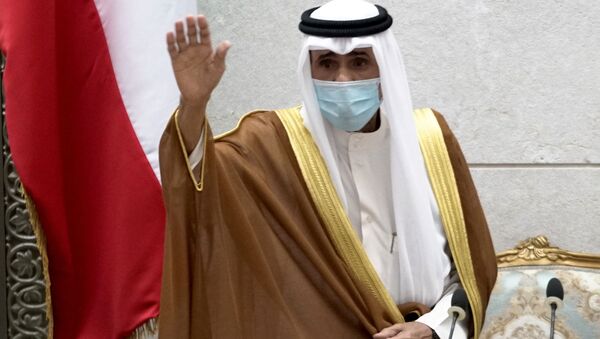 الشيخ نواف الأحمد في مجلس الأمة الكويتي، الكويت  30 سبتمبر 2020 - سبوتنيك عربي