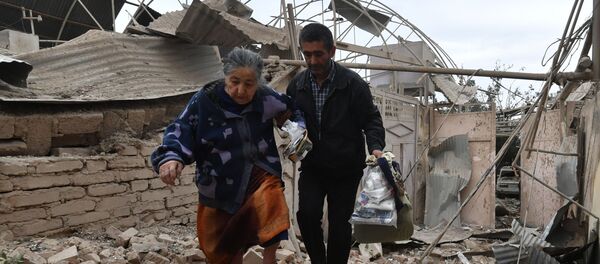 تداعيات التصعيد العسكري بين أرمينيا وأذربيجان في منطقة قره باغ (قرة باغ) ب، 4 أكتوبر 2020 - سبوتنيك عربي