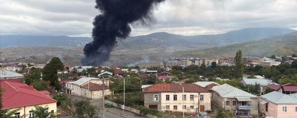 تداعيات التصعيد العسكري بين أرمينيا وأذربيجان في منطقة قره باغ (قرة باغ) ب، 4 أكتوبر 2020 - سبوتنيك عربي